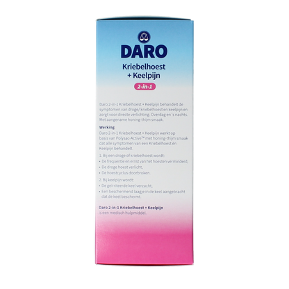Daro 2 in 1 Kriebelhoest en keelpijn 150.00 Milliliter