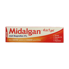 Midalgan 4 in 1 gel + 5% ibuprofen 100.00 Gram