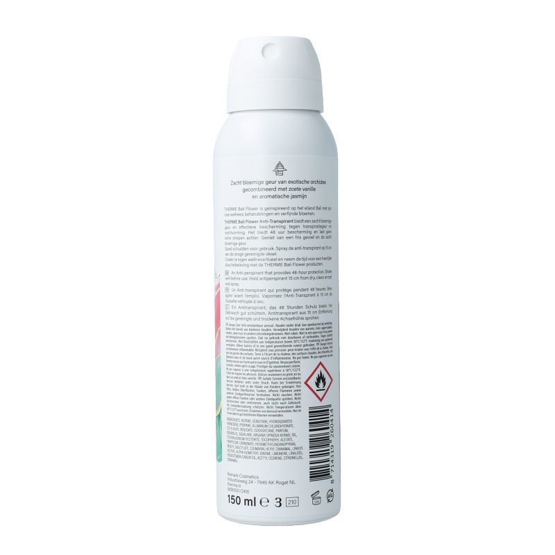 Therme Bali flower deodorant anti-transpirant 150 Milliliter
