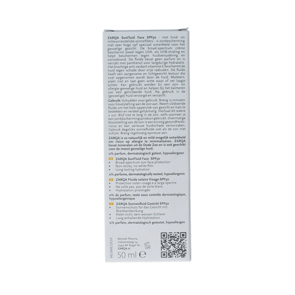 Zarqa Sunfluid SPF50 sensitive 50.00 Milliliter