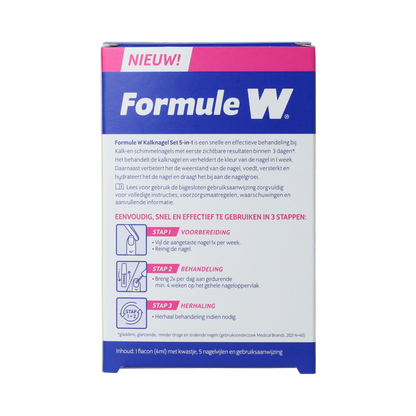 Formule W Kalknagel set 5-in-1 1.00 Set