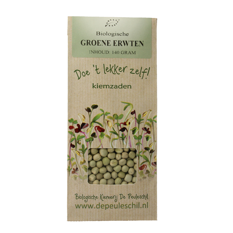 Peuleschil Groene erwten bio 140 Gram
