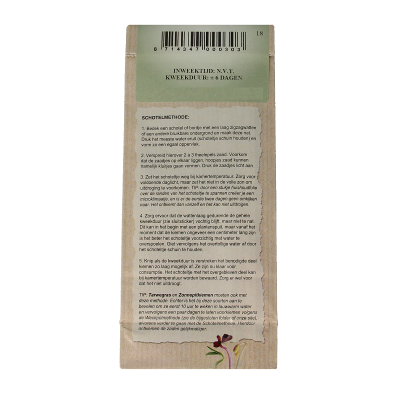 Peuleschil Mosterdzaad bio 135 Gram