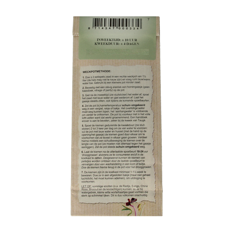 Peuleschil Taugebonen bio 145 Gram