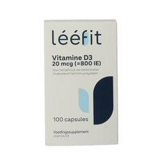 Leefit Vitamine D3 20mcg 100 Softgels