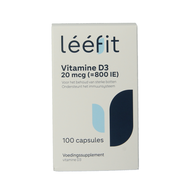 Leefit Vitamine D3 20mcg 100 Softgels