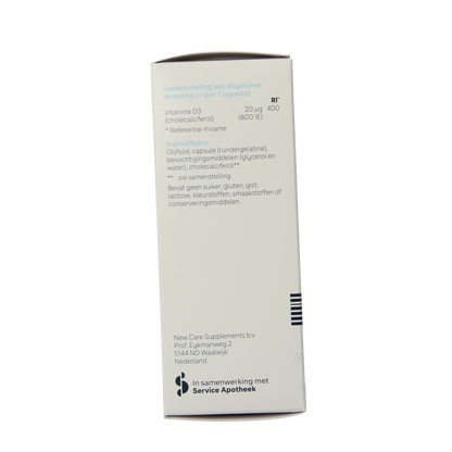Leefit Vitamine D3 20mcg 100.00 Softgels