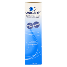 Unicare Alles-in-een vloeistof zachte lenzen 240.00 Milliliter