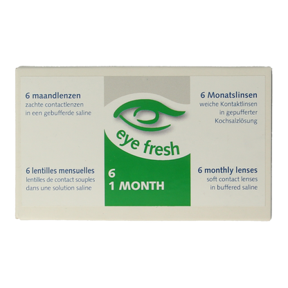 Eyefresh Maandlenzen -1.50  6.00 Stuks