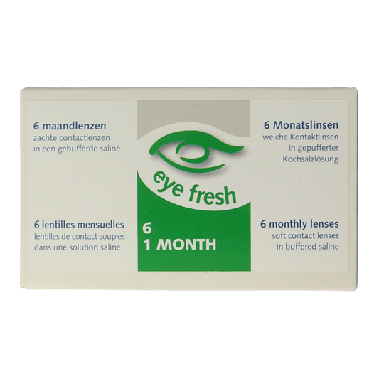 Eyefresh Maandlenzen -1.50  6 Stuks