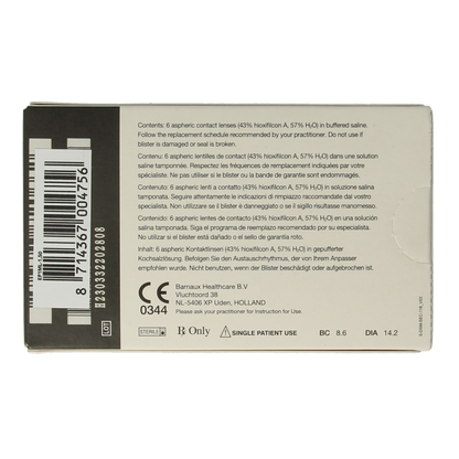 Eyefresh Maandlenzen -1.50  6.00 Stuks