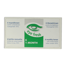 Eyefresh Maandlenzen -6.00  6 Stuks