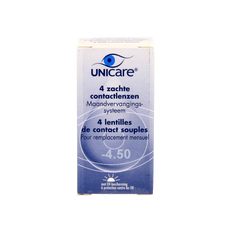 Unicare Maandlenzen -4.50  4 Stuks