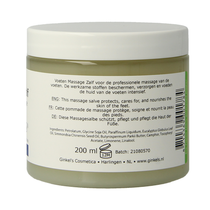 Ginkel's Voeten massagezalf 200.00 Milliliter