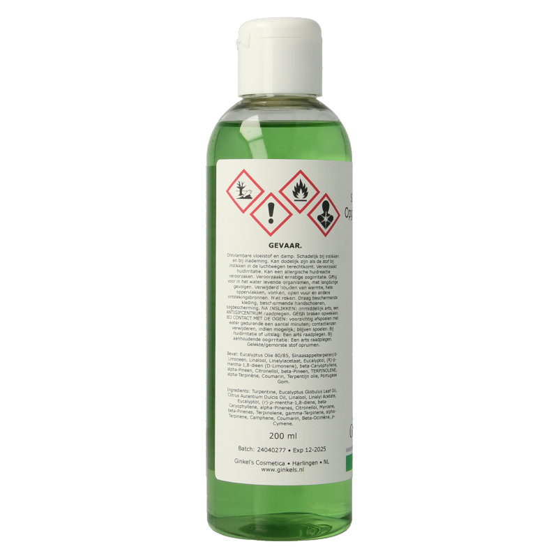 Ginkel's Sauna opgietconcentraat eucalyptus & menthol 200 Milliliter