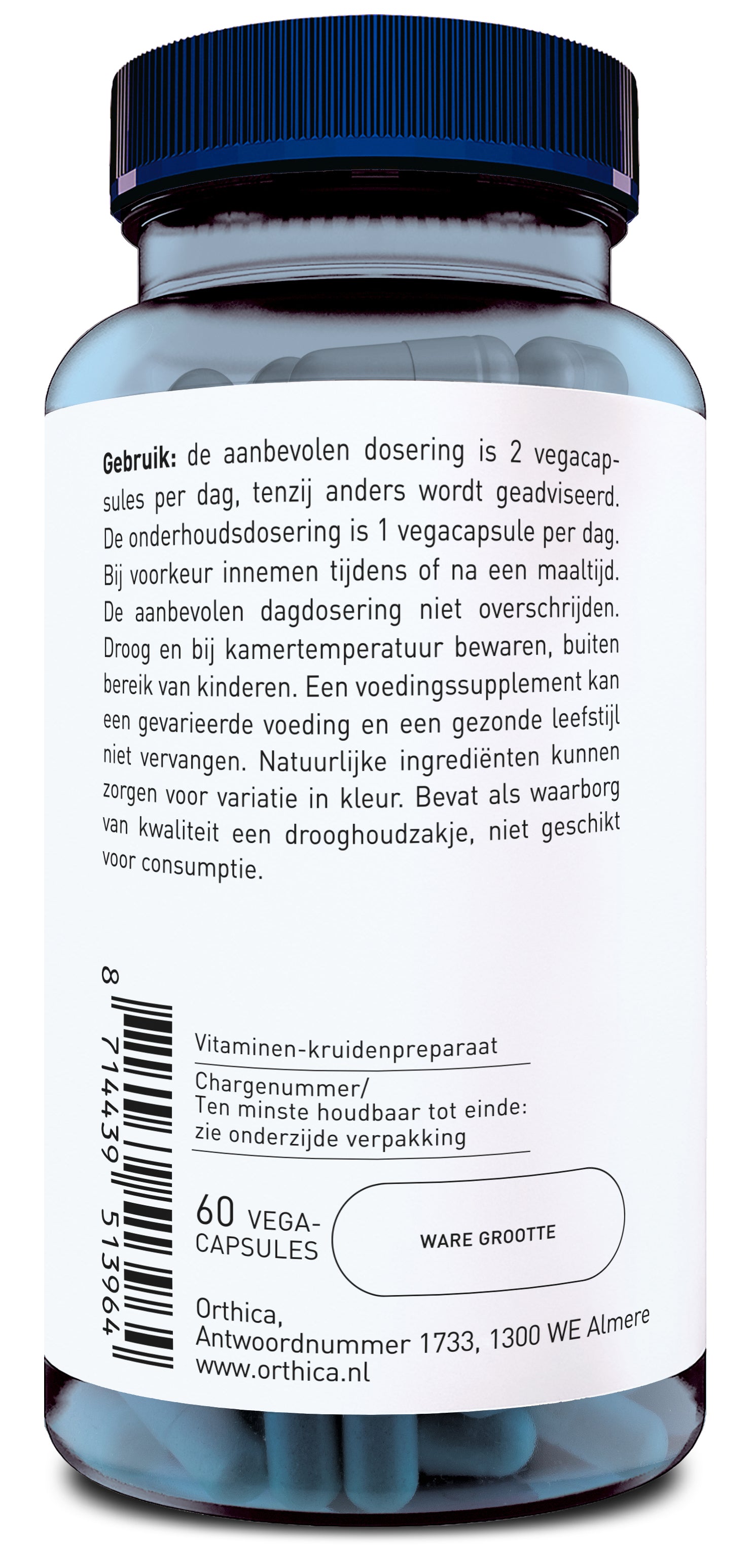 Orthica Cranberry plus 60.00 Vegetarische capsules