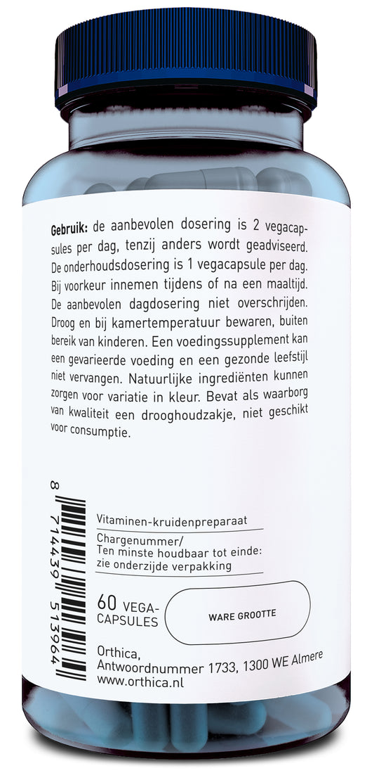 Orthica Cranberry plus 60.00 Vegetarische capsules