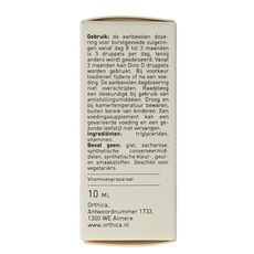 Orthica Vitamine K & D zuigeling 10.00 Milliliter