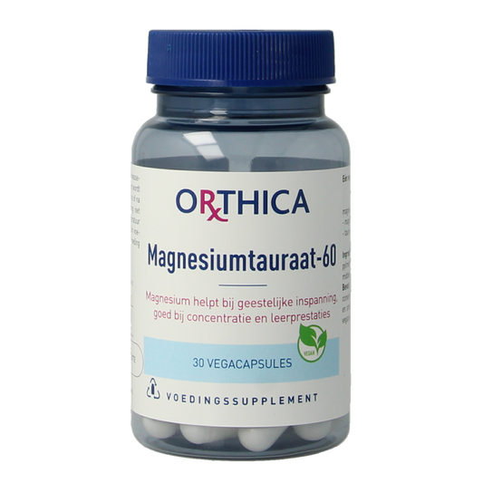Orthica Magnesiumtauraat 60 30.00 Vegetarische capsules