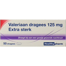 Healthypharm Valeriaan extra sterk 125mg 50.00 Dragees