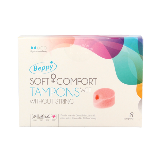 Beppy Soft+ comfort tampons wet 8 Stuks