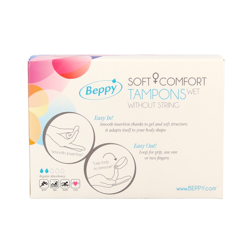 Beppy Soft+ comfort tampons wet 8 Stuks
