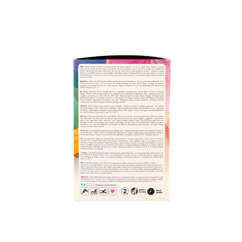 Beppy Soft+ comfort tampons wet 8 Stuks