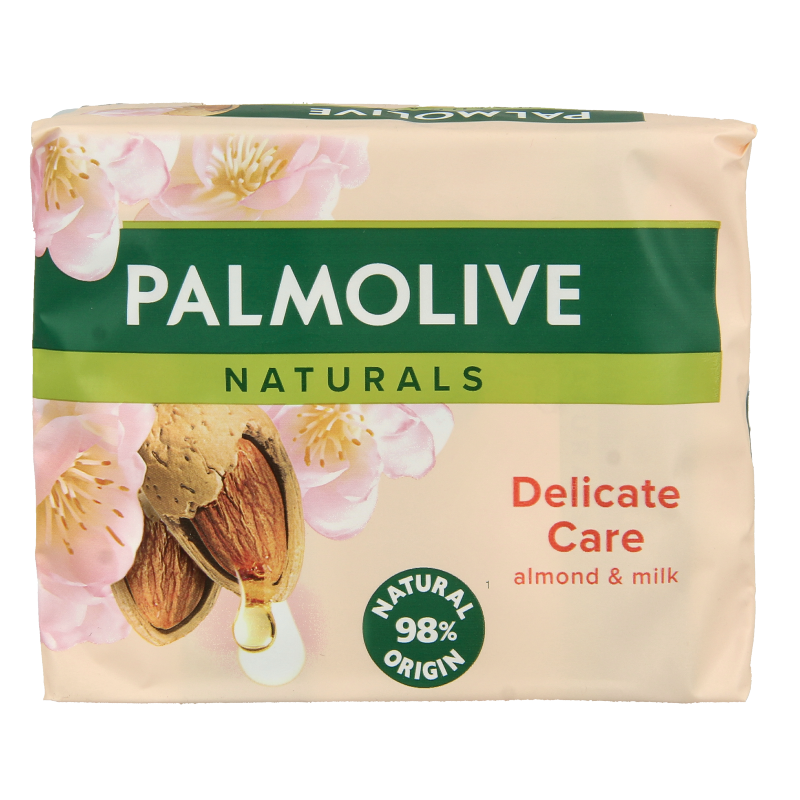 Palmolive Zeep sensitive almond 90 gram 4 Stuks