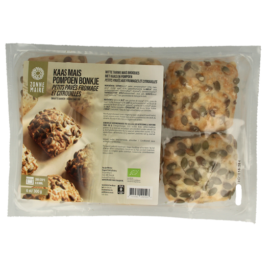 Zonnemaire Kaas mais broodje pompoenpit bio 300 Gram
