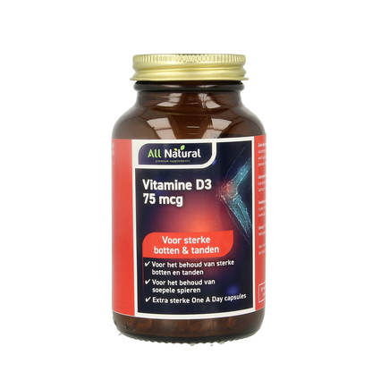 All Natural Vitamine D3 75mcg 30.00 Capsules