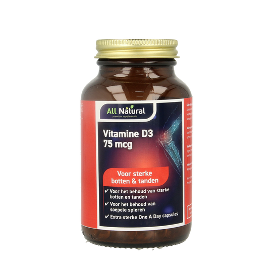 All Natural Vitamine D3 75mcg 30.00 Capsules
