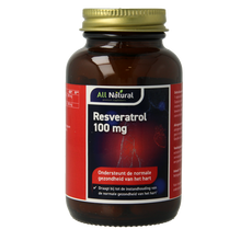 All Natural Resveratrol 100mg 60 Capsules