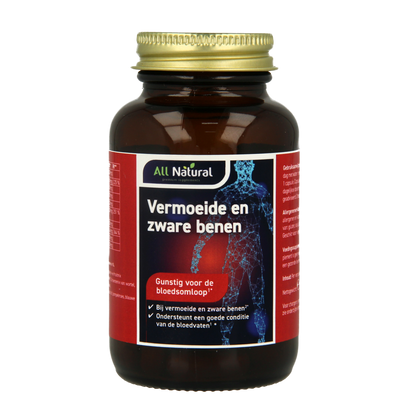 All Natural Vermoeide en zware benen 60.00 Vegetarische capsules