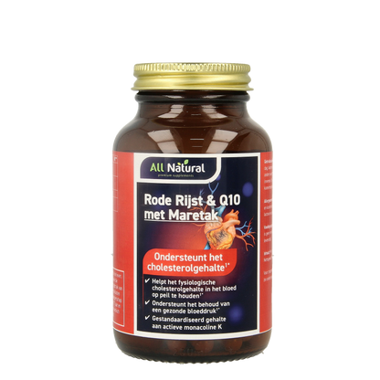 All Natural Rode rijst Q10 60mg 90 Vegetarische capsules