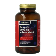 All Natural Omega 3 3000mg zuivere visolie 100 Capsules