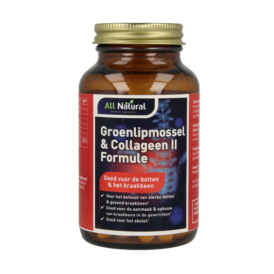 All Natural Groenlipmossel & collageen II formule 60.00 Tabletten