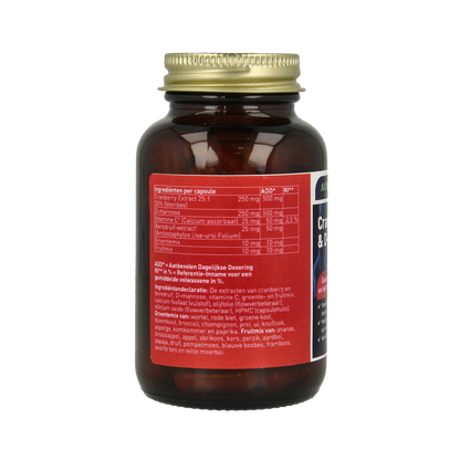 All Natural Cranberry & D-Mannose 60.00 Vegetarische capsules