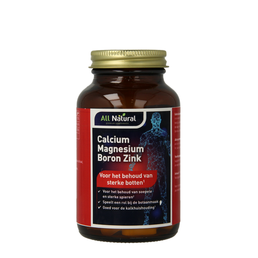 All Natural Calcium magnesium boron zink 90.00 Tabletten
