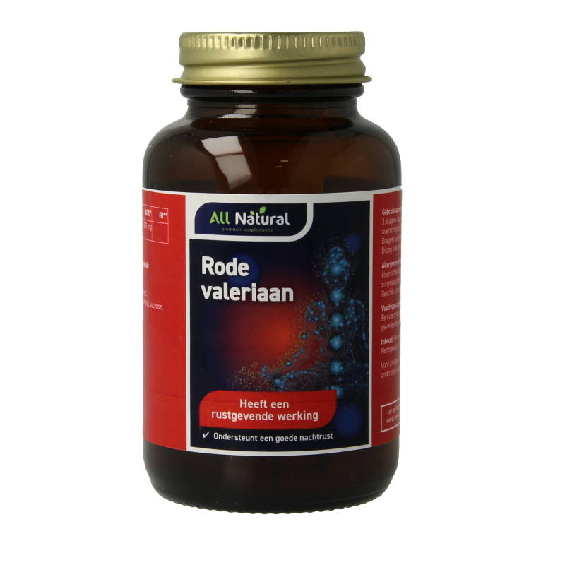 All Natural Rode valeriaan  100 Dragees