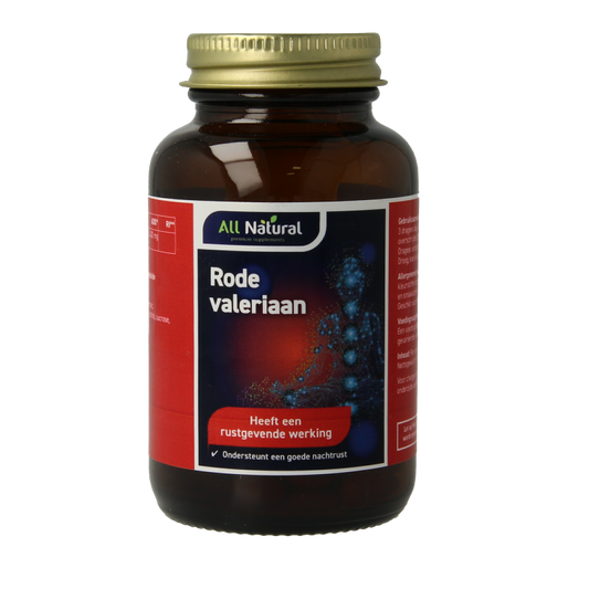 All Natural Rode valeriaan  100 Dragees