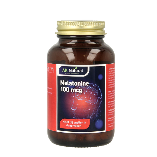 All Natural Melatonine 100mcg 500 Tabletten