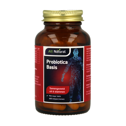 All Natural Probiotica basis 60 Vegetarische capsules