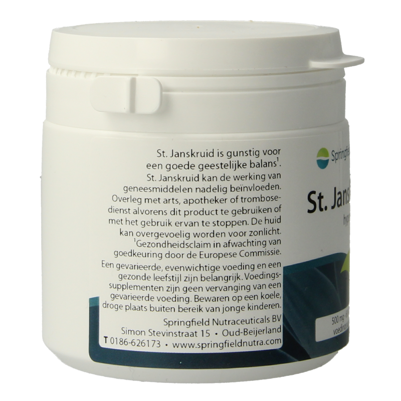 Springfield St. Janskruid 500mg 0.3% hypericine 60 Vegetarische capsules