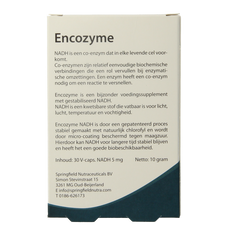 Springfield Encozyme NADH 5mg 30 Capsules