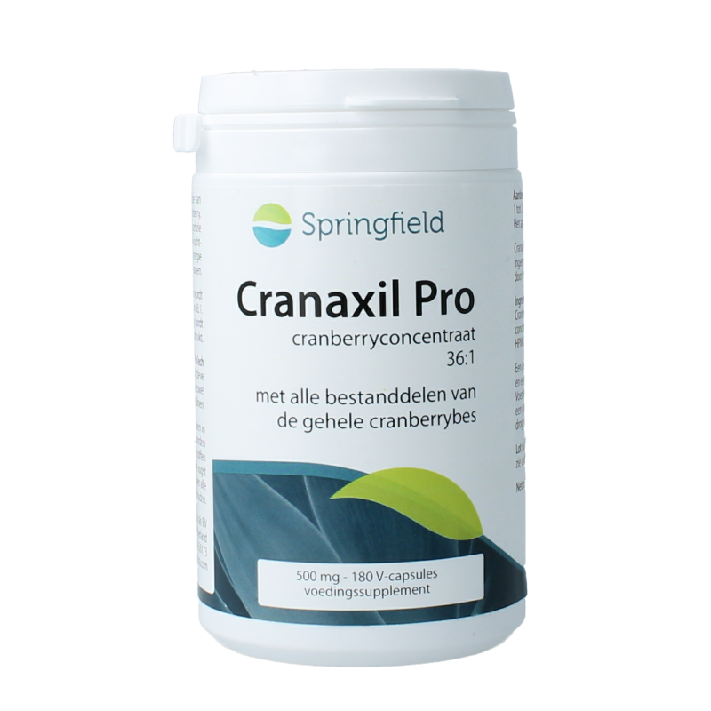 Springfield Cranaxil pro cranberry concentrate 500mg 180 Capsules