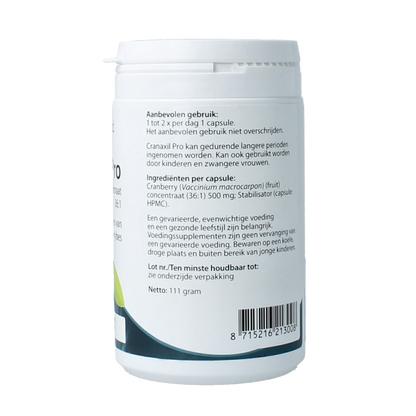 Springfield Cranaxil pro cranberry concentrate 500mg 180 Capsules