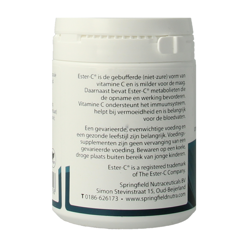 Springfield Ester-C gebufferde vitamine C 180 Vegetarische capsules