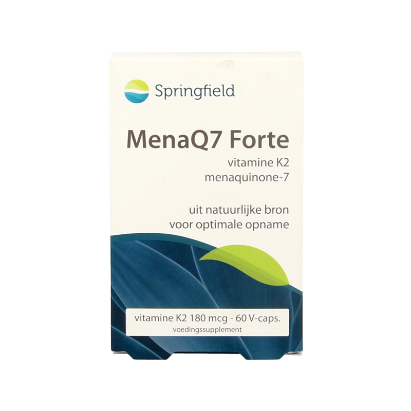 Springfield MenaQ7 Forte vitamine K2 180 mcg 60 Vegetarische capsules