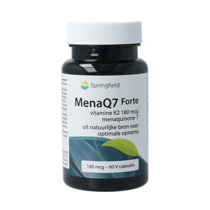 Springfield MenaQ7 Forte vitamine K2 180 mcg 60.00 Vegetarische capsules