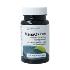 Springfield MenaQ7 Forte vitamine K2 180 mcg 60 Vegetarische capsules
